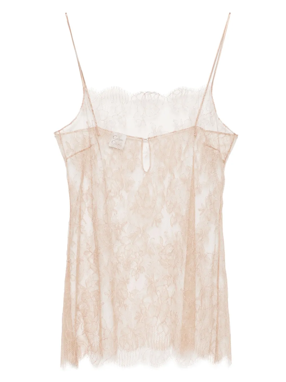 Carine Gilson Silk Camisole In Neutral