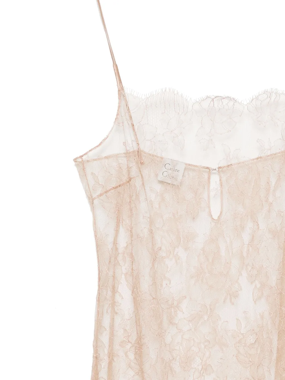 Carine Gilson Silk Camisole In Neutral