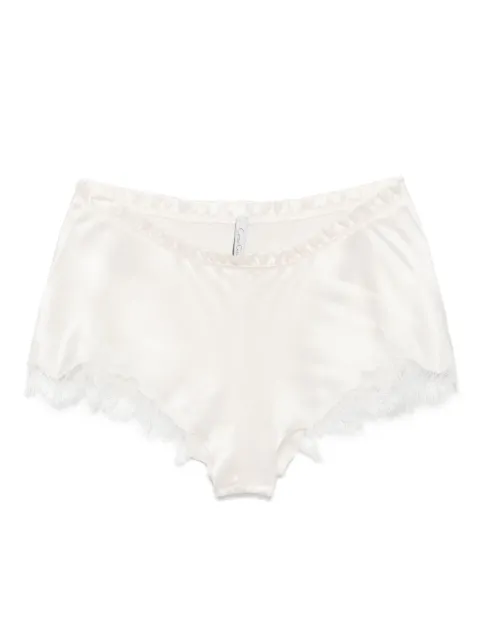 Carine Gilson shorts de seda Calais Caudry