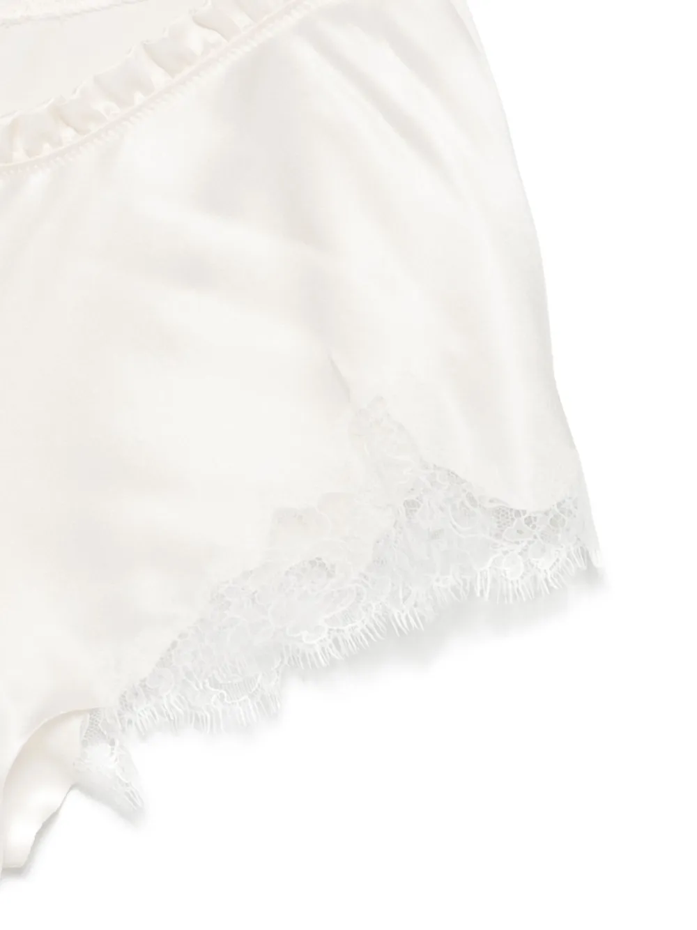Carine Gilson Zijden shorts Wit
