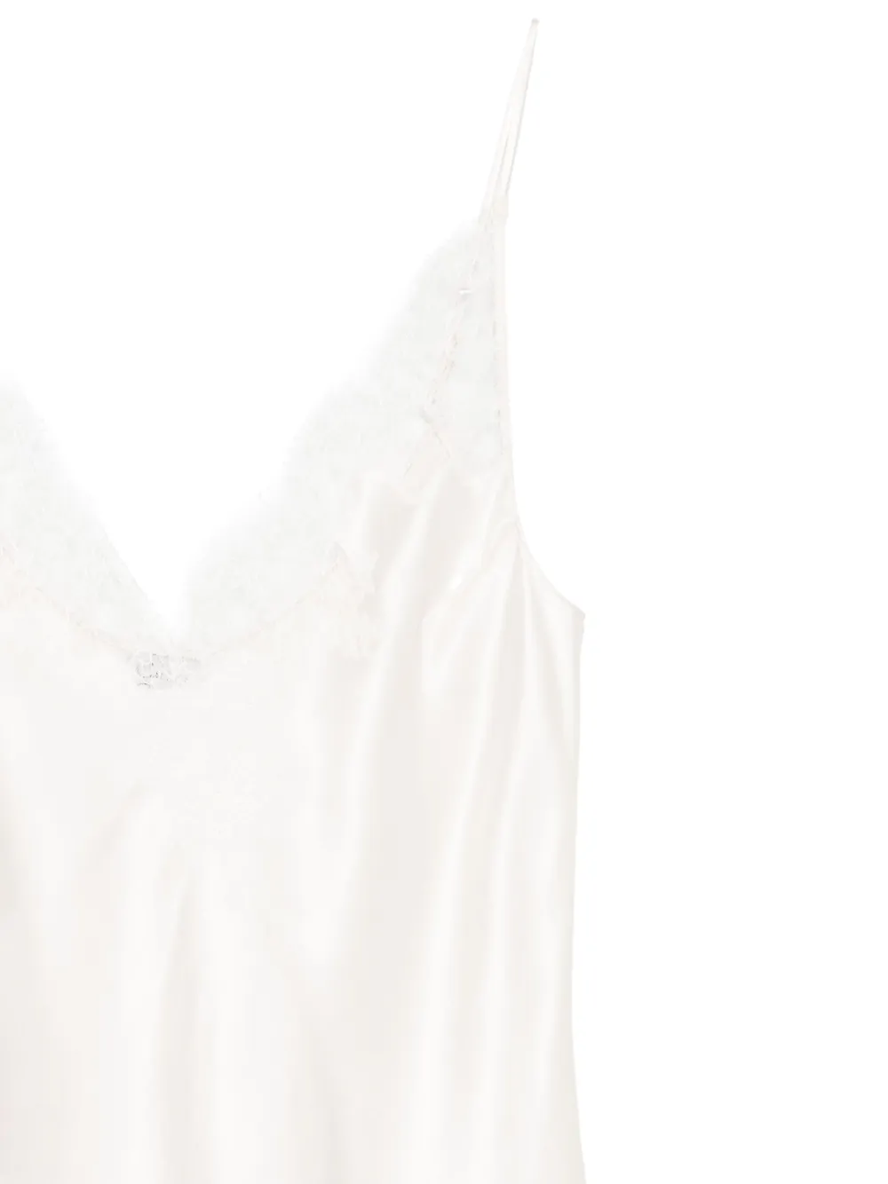 Carine Gilson Satijnen hemd Beige