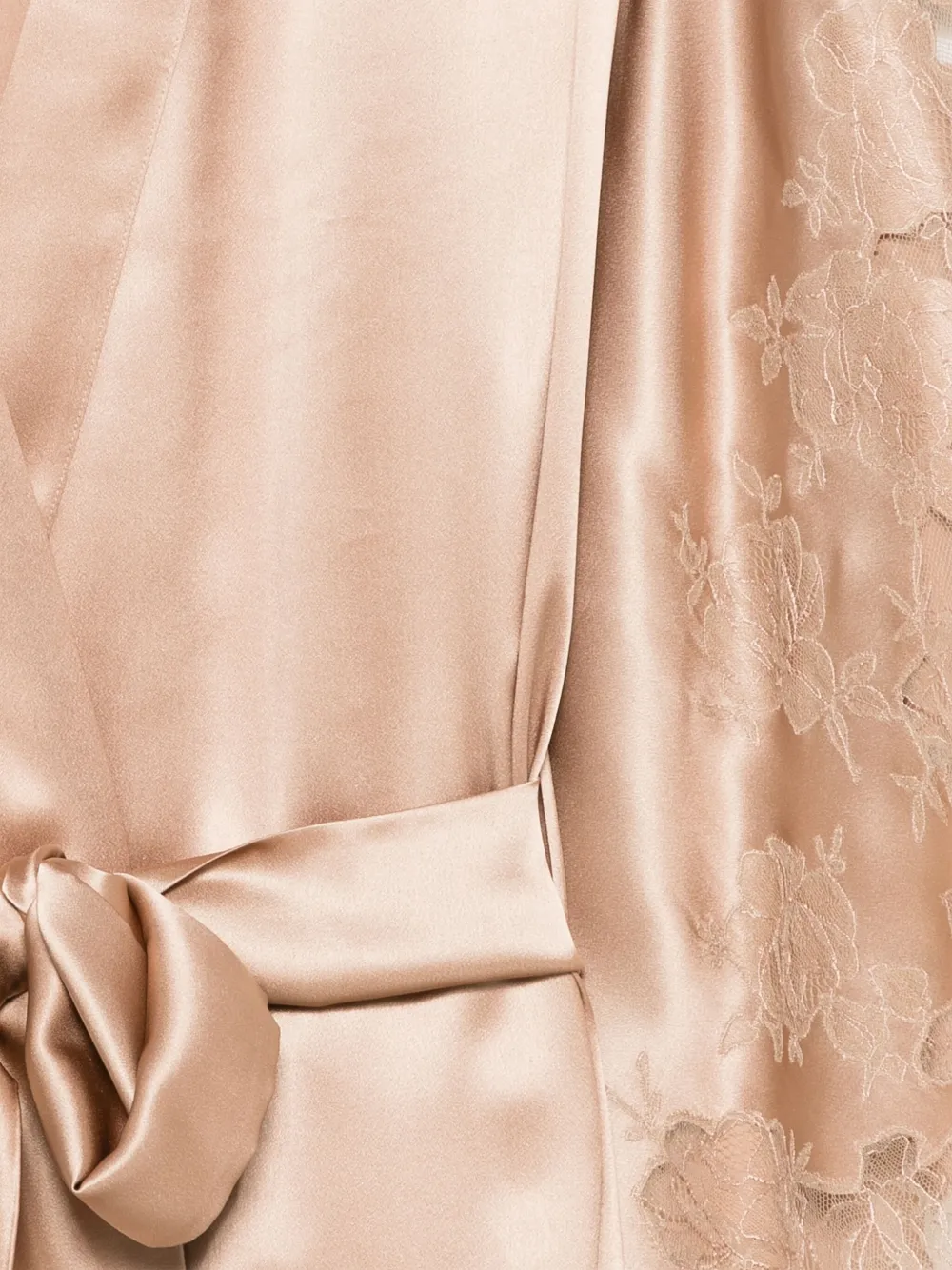 Carine Gilson Silk Robe In Brown