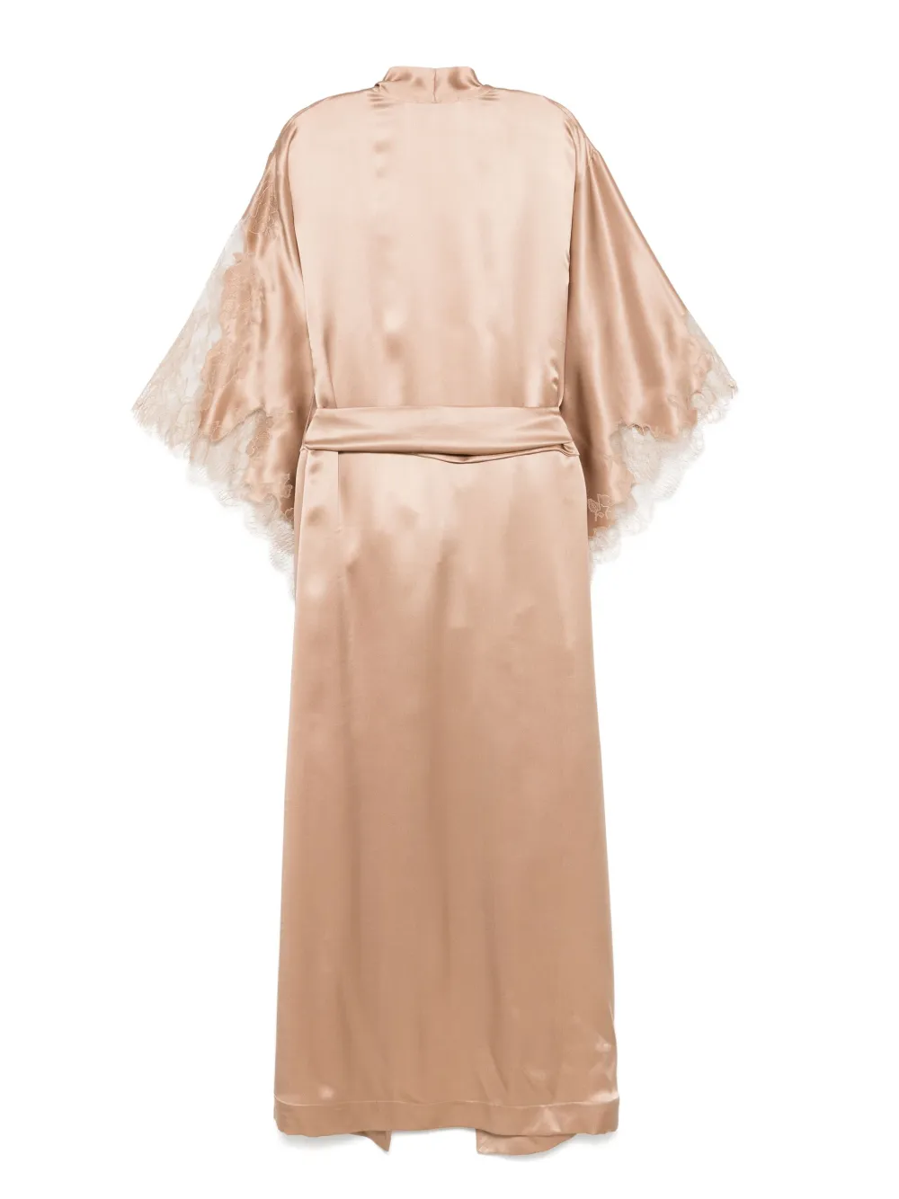 Carine Gilson Silk Robe In Brown
