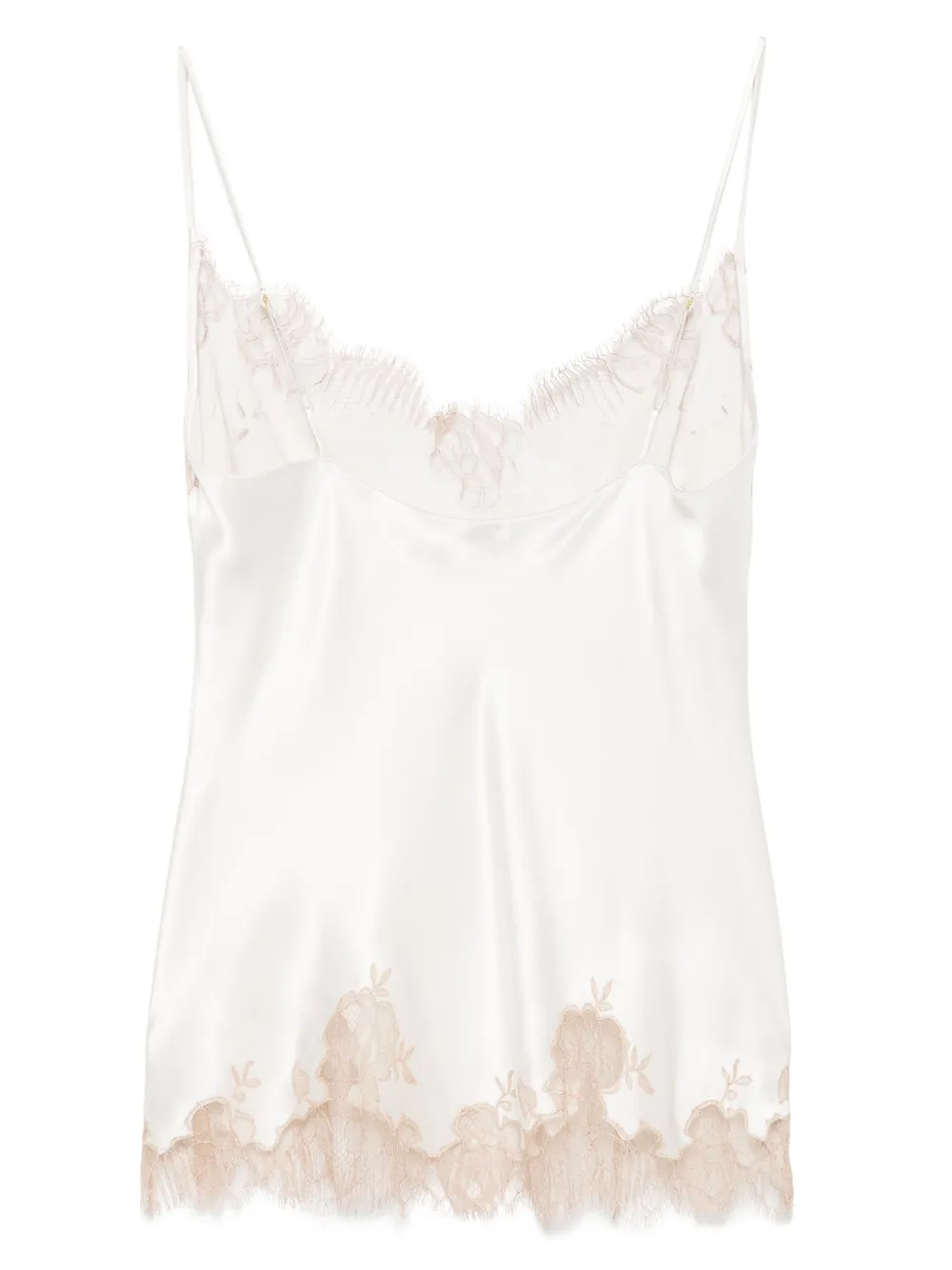 Carine Gilson Silk Camisole In Neutral