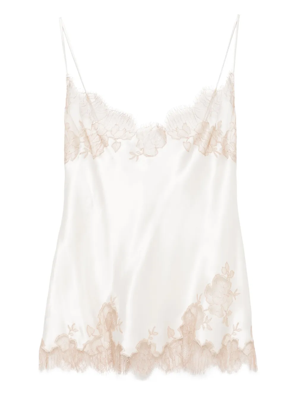 Carine Gilson Silk Camisole In Neutral