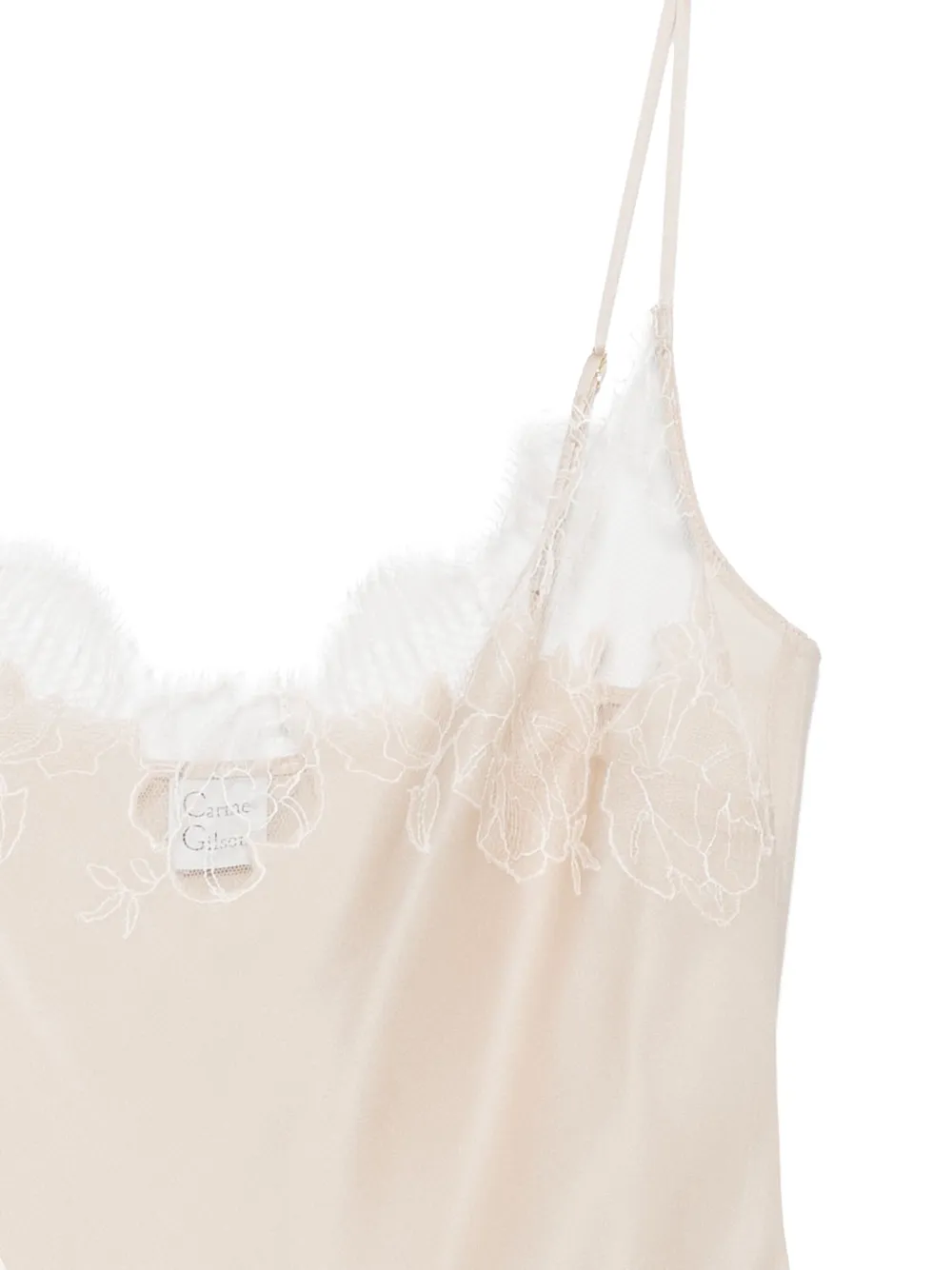Carine Gilson Silk Camisole In Neutral