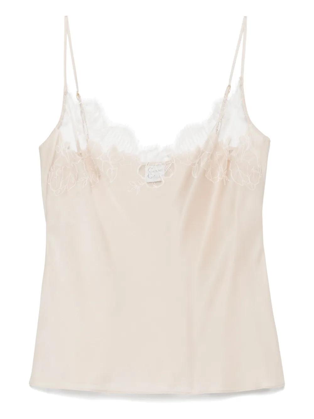 Carine Gilson Silk Camisole In Neutral