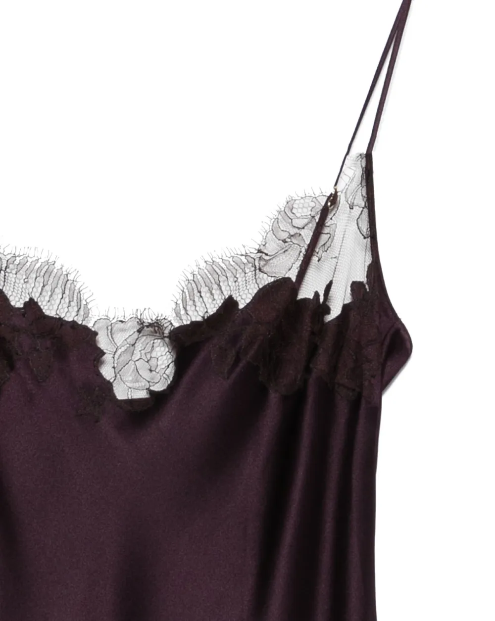 Carine Gilson Calais-caudry Slip Gown In Brown