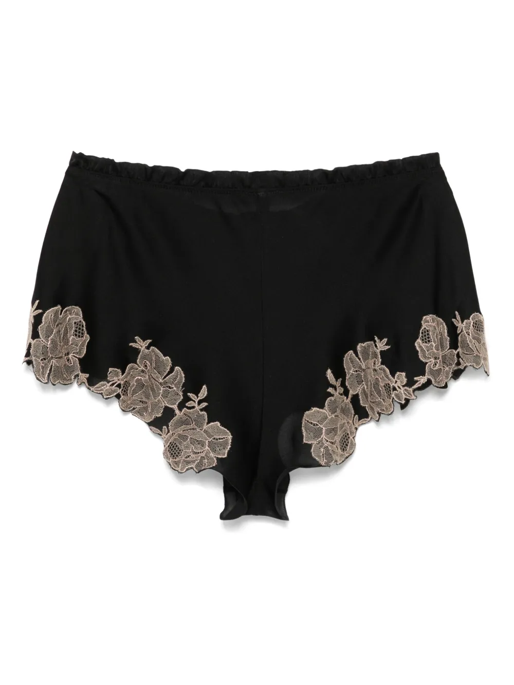 Carine Gilson Zijden shorts Zwart