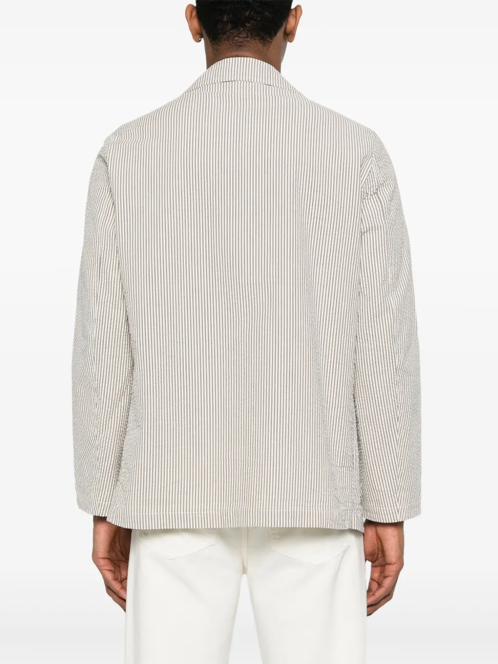 Universal Works Gestreepte blazer Grijs