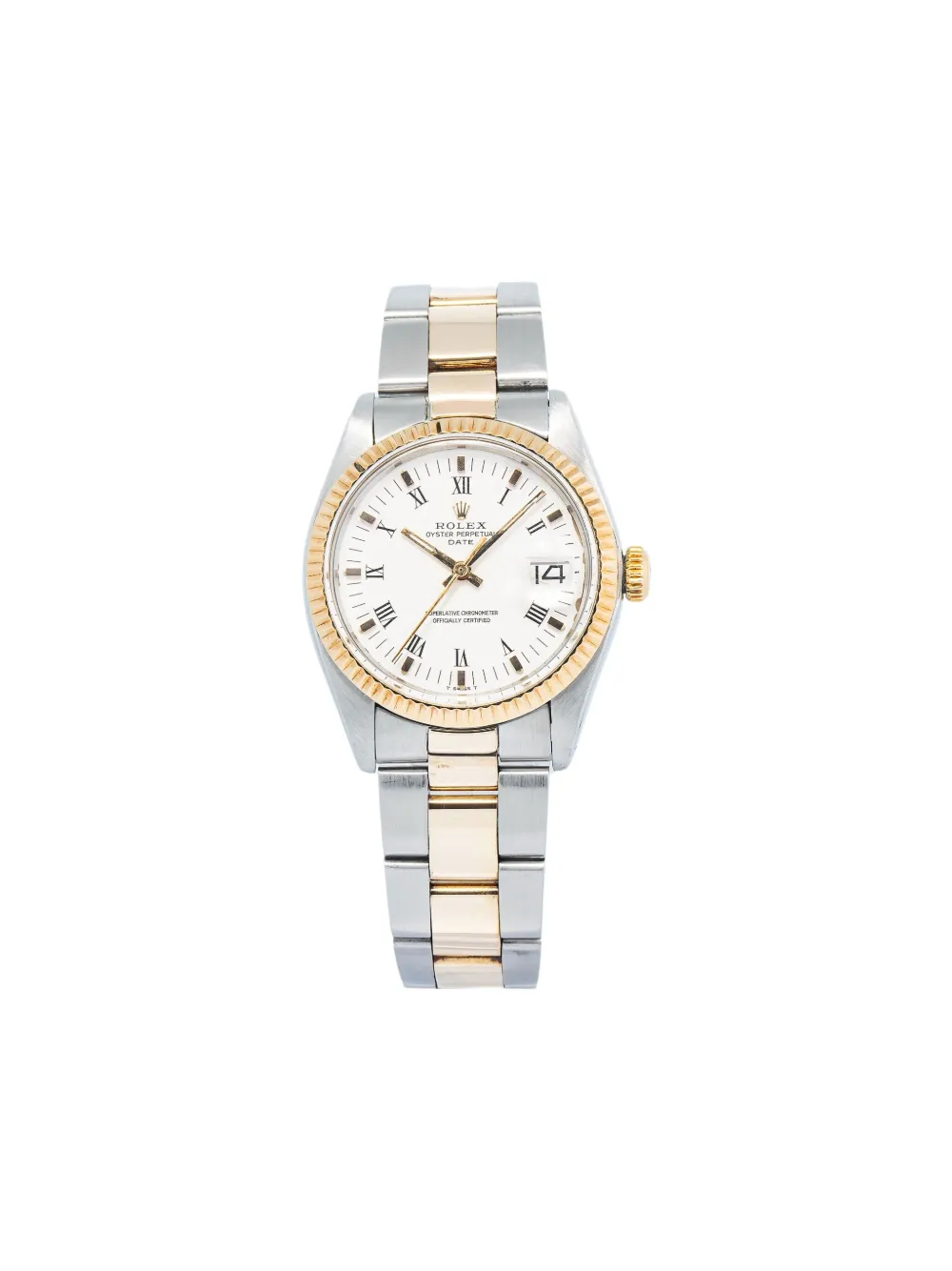 Rolex pre-owned Oyster Perpetual Date 34mm - Bianco