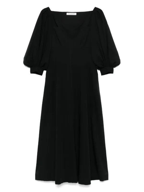 philosophy di lorenzo serafini midi dress Philosophy Di Lorenzo Serafini Draped Midi Dress In Neutrals - 46% Off