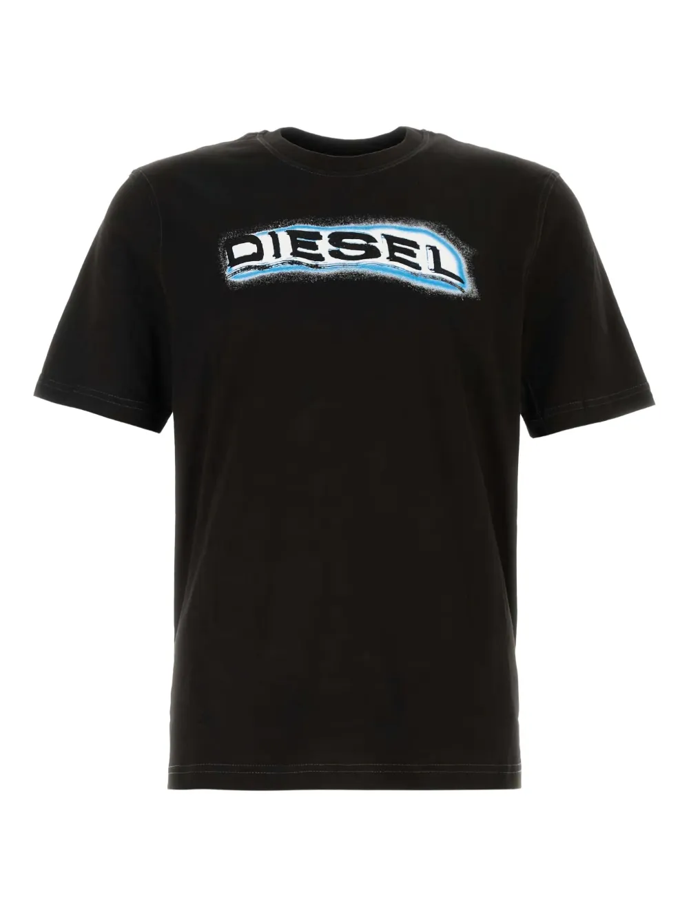 Diesel T-shirt met logoprint Zwart