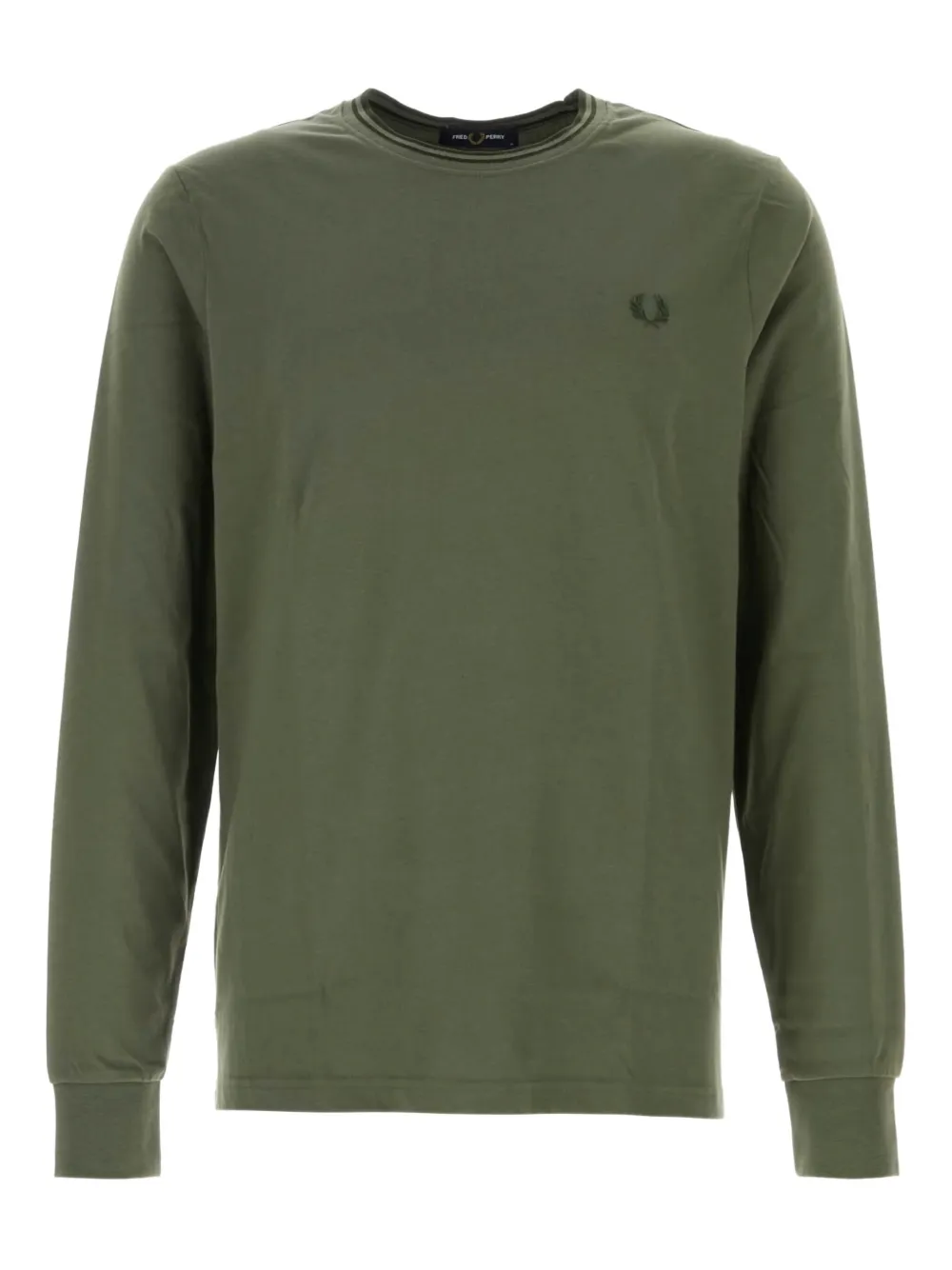 Fred Perry logo-embroidered T-shirt | Green | Image 1