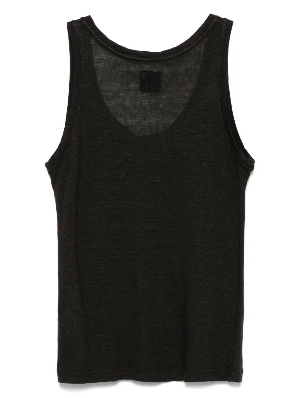 120% Lino camiseta con cuello redondo | Chalecos y camisetas | Image 2