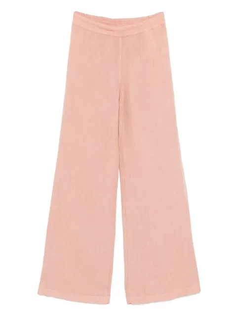 120% Lino pantalones con bolsillos