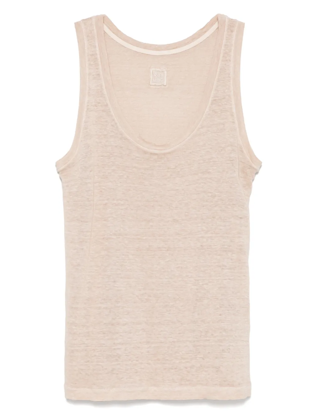 120% Lino camiseta con cuello redondo | neutro | Image 1