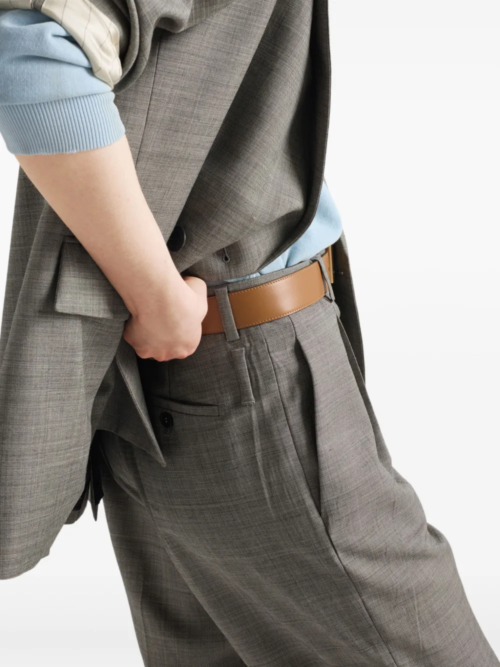 Prada Grisaille broek Grijs
