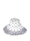 Miu Miu bandana-print bucket hat - White