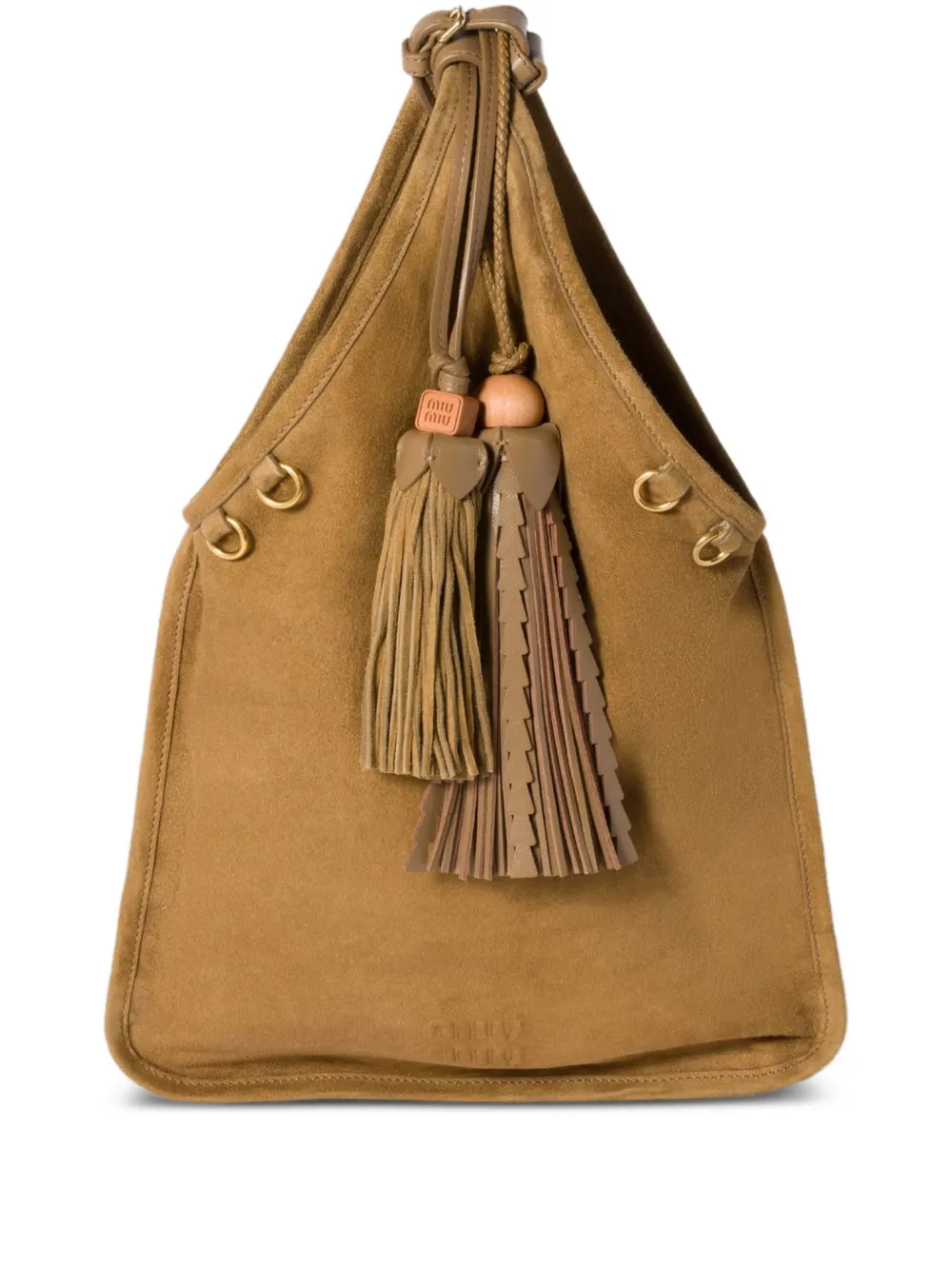 Miu Miu tassel-detail shoulder bag | Brown | Image 1