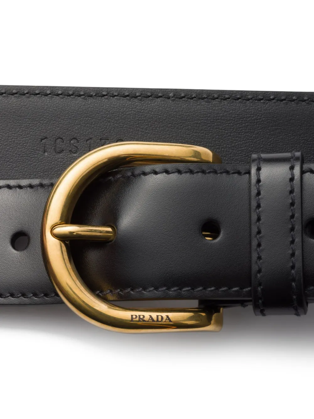 Prada leather belt - Blauw