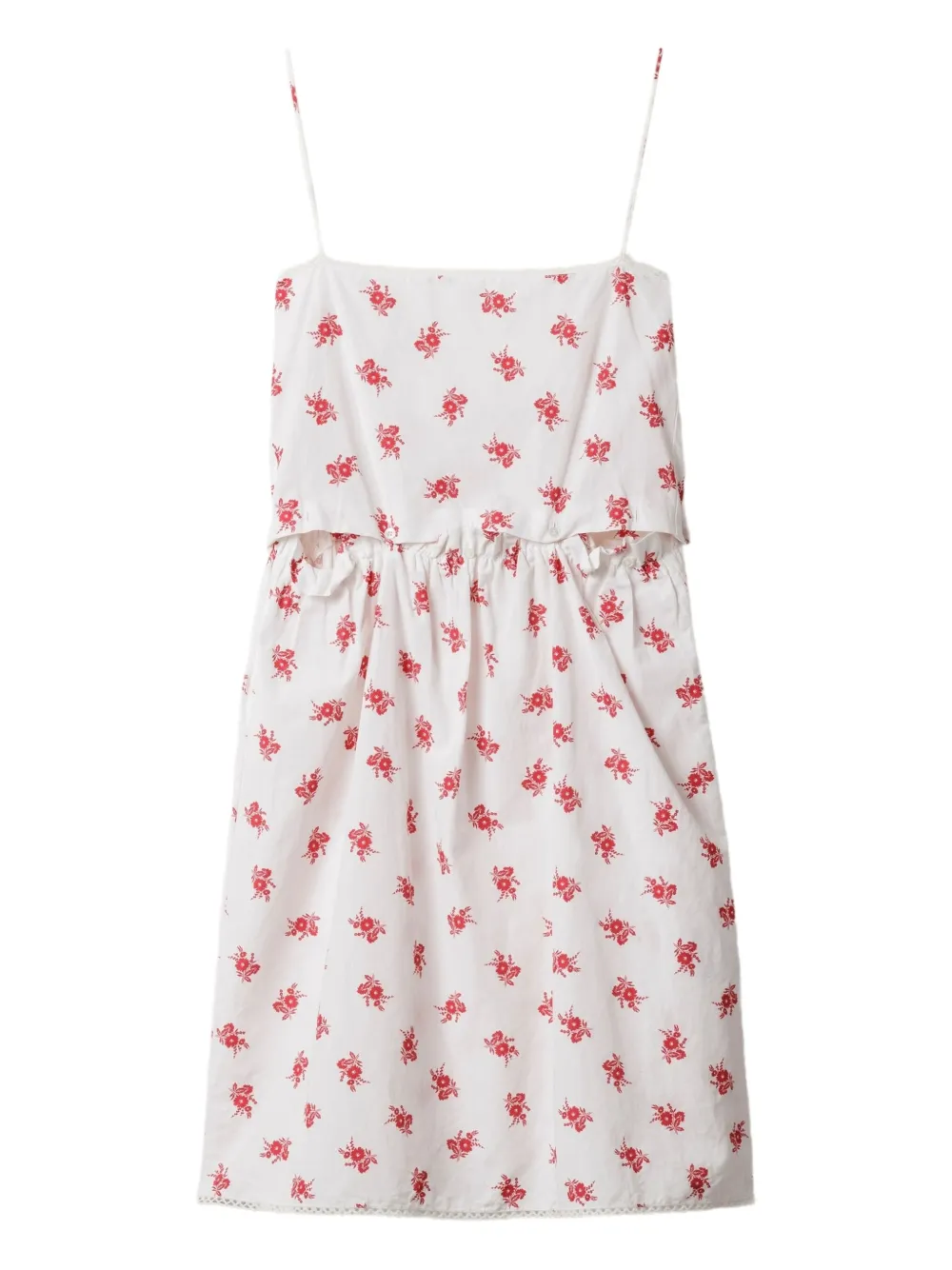 Miu Miu robe en popeline de coton | blanc | Image 1