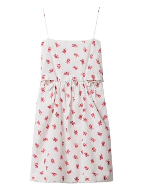 Robe en popeline de coton - Miu Miu - Modalova