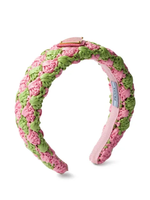 Prada diadema tejida de crochet