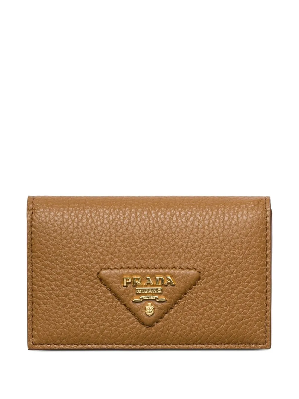 Prada Leren pasjeshouder Bruin