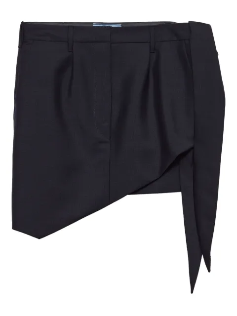 Prada asymmetric miniskirt