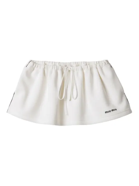 Miu Miu cotton-jersey mini skirt