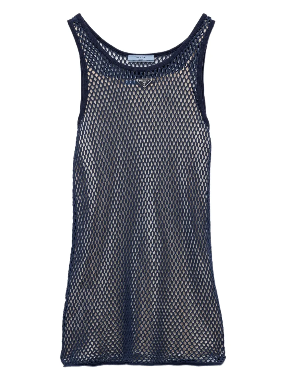 Prada Mesh mini-jurk Blauw