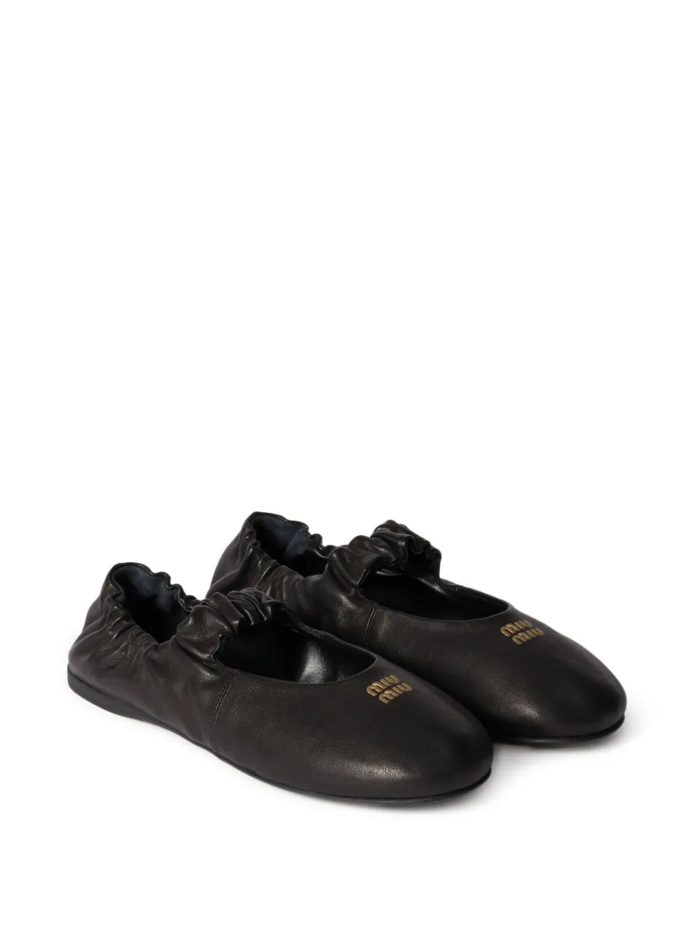 Miu Miu elasticated-detail ballet flats | Image 2