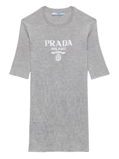 Prada ribbed-knit top