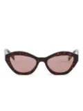 Prada Eyewear geometric-frame sunglasses - Brown