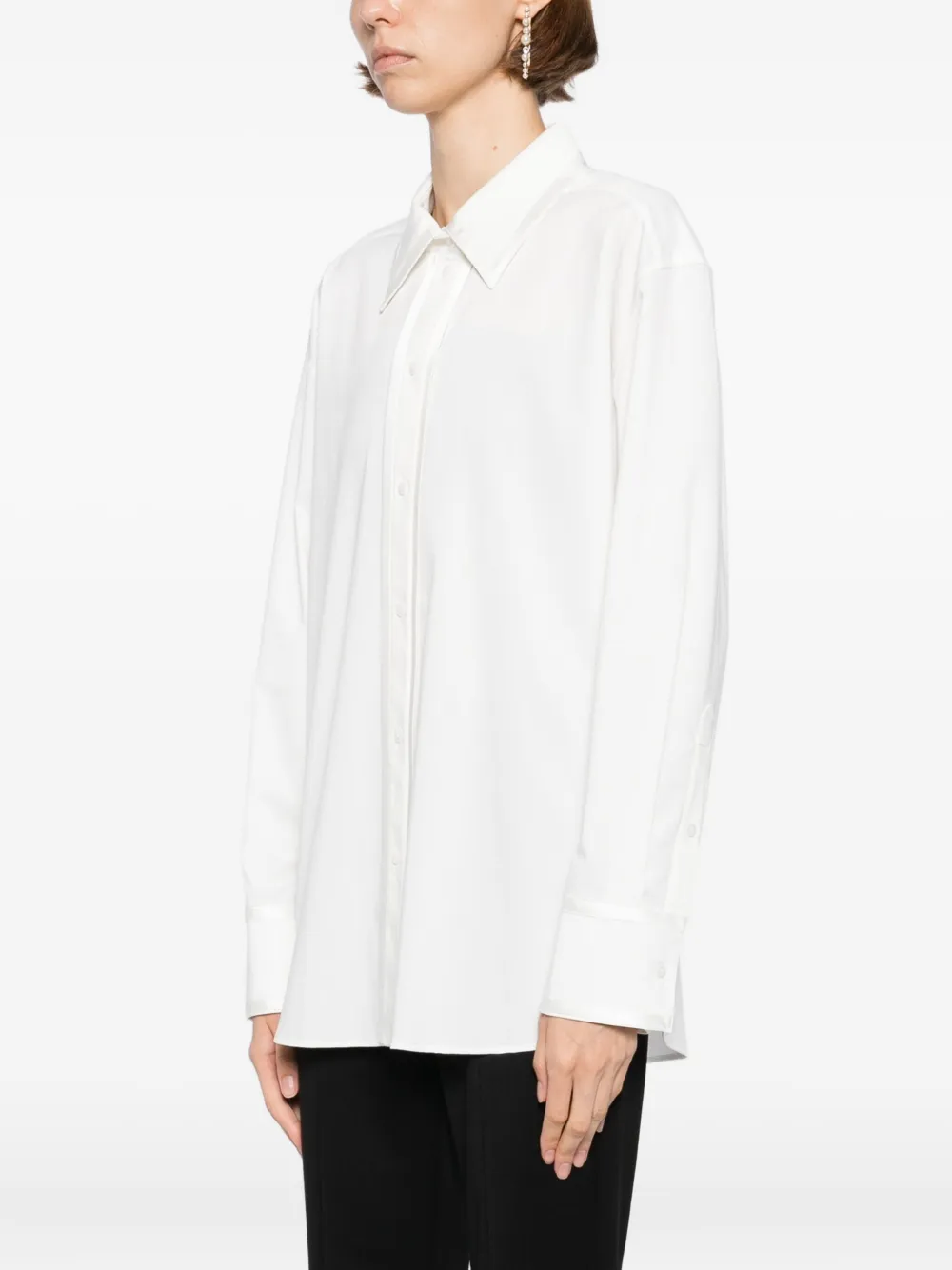  Alice + Olivia Camicia Perfect Button Down - Bianco 