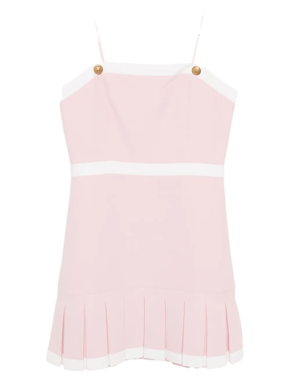 alice + olivia Abito Clarine con scollo quadrato - Rosa
