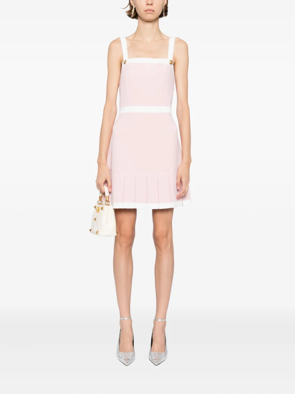 Alice + olivia Clarine jurk met vierkante hals - Roze