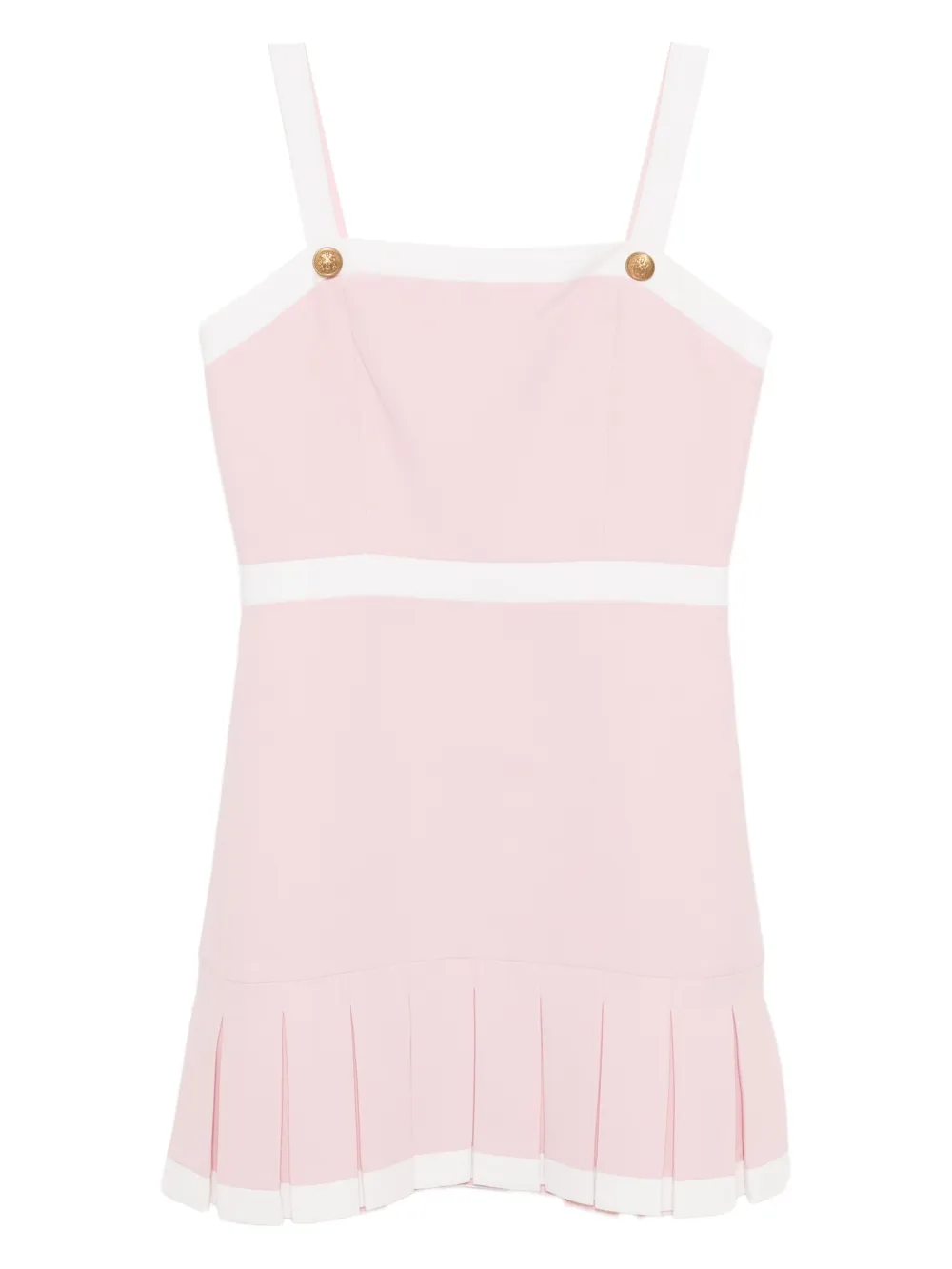 alice + olivia Abito Clarine con scollo quadrato - Rosa