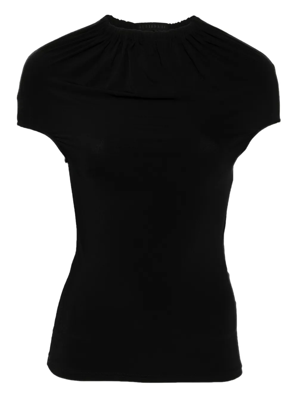 ALAINPAUL top con cuello fruncido | negro | Image 1