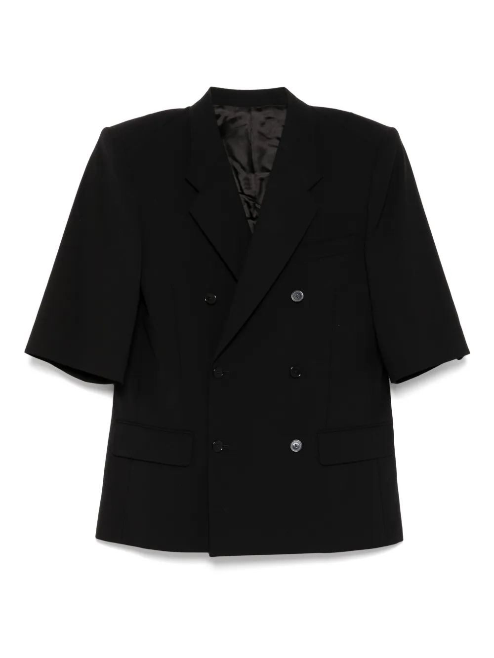 ALAINPAUL 3/4-sleeved double-breasted blazer | Black | Image 1