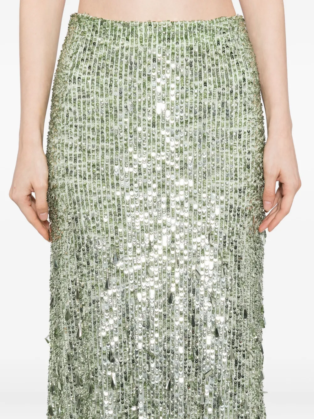 Alice And Olivia Charity Skirt In Green
