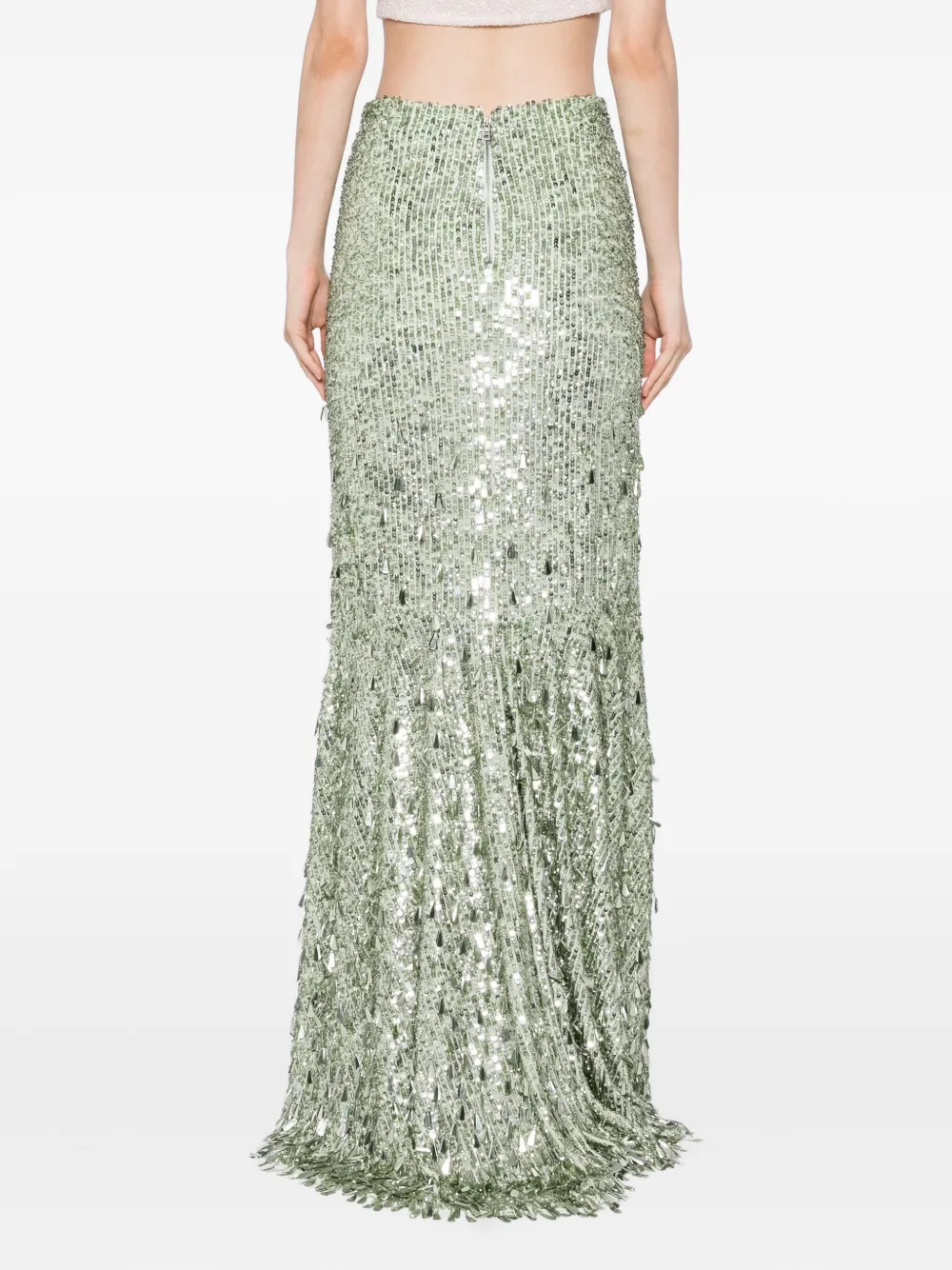 Alice And Olivia Charity Skirt In Green