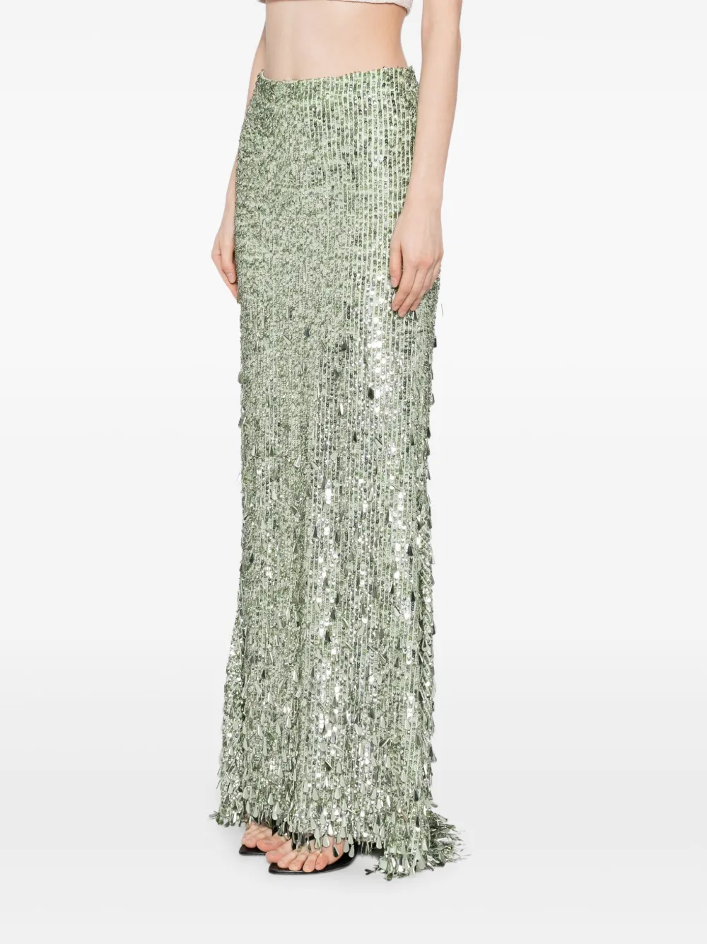 Alice And Olivia Charity Skirt In Green