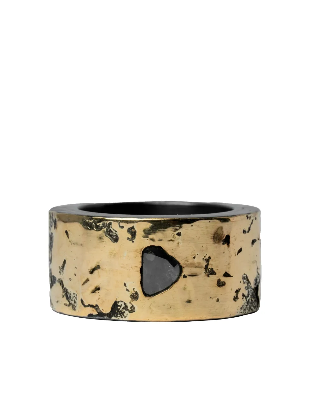 Parts of Four oxidised sterling-silver Sistema diamond ring - ブラック Parts of Four oxidised sterling-silver Sistema diamond ring - ブラック
