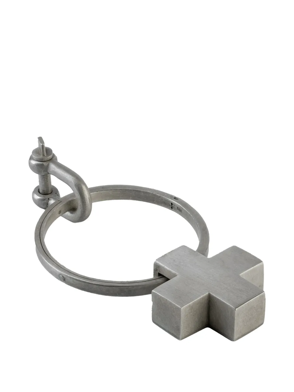 Parts of Four sterling silver Plus keyring Zilver