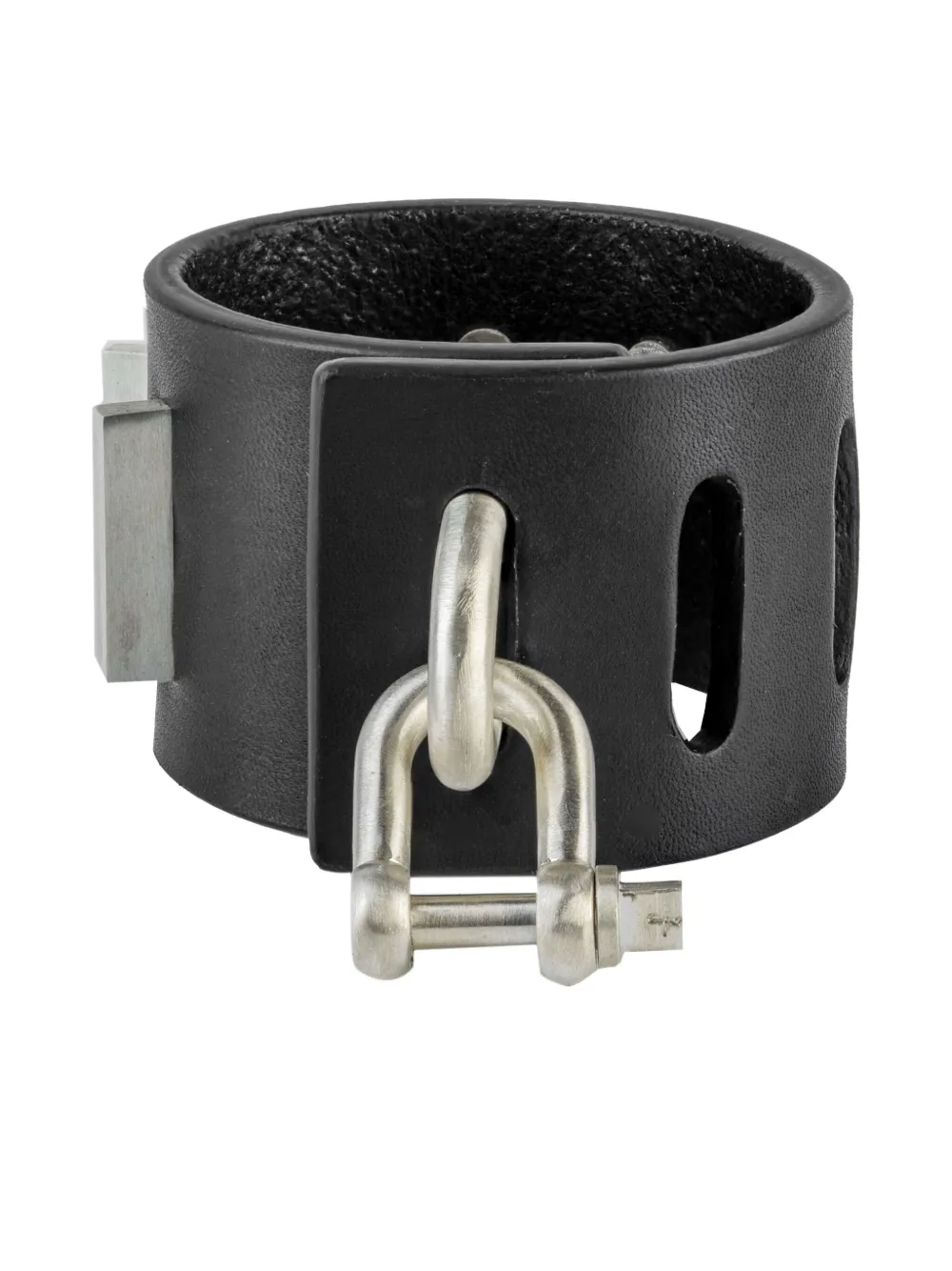Parts of Four sterling silver Restraint leather staple-stud bracelet - Parts of Four sterling silver Restraint leather staple-stud bracelet -
