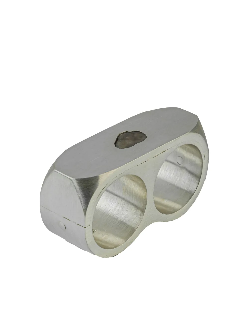 Parts of Four double-ring diamond slab ring | Women | Image 2