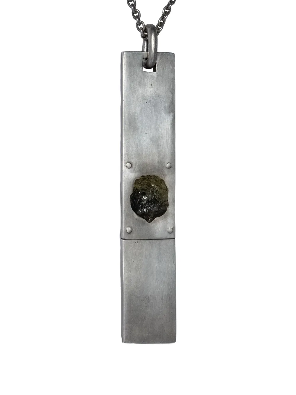 Parts of Four sterling-silver Amulet prehnite necklace - DA/PREH Dirty Parts of Four sterling-silver Amulet prehnite necklace - DA/PREH Dirty