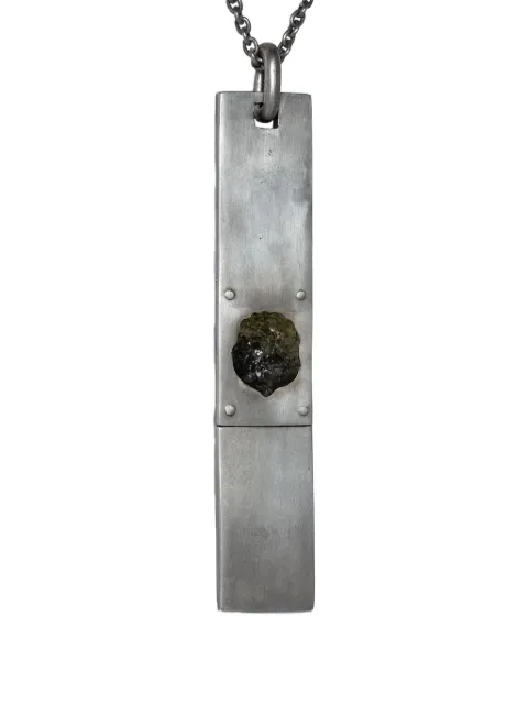 Parts of Four sterling-silver Amulet prehnite necklace